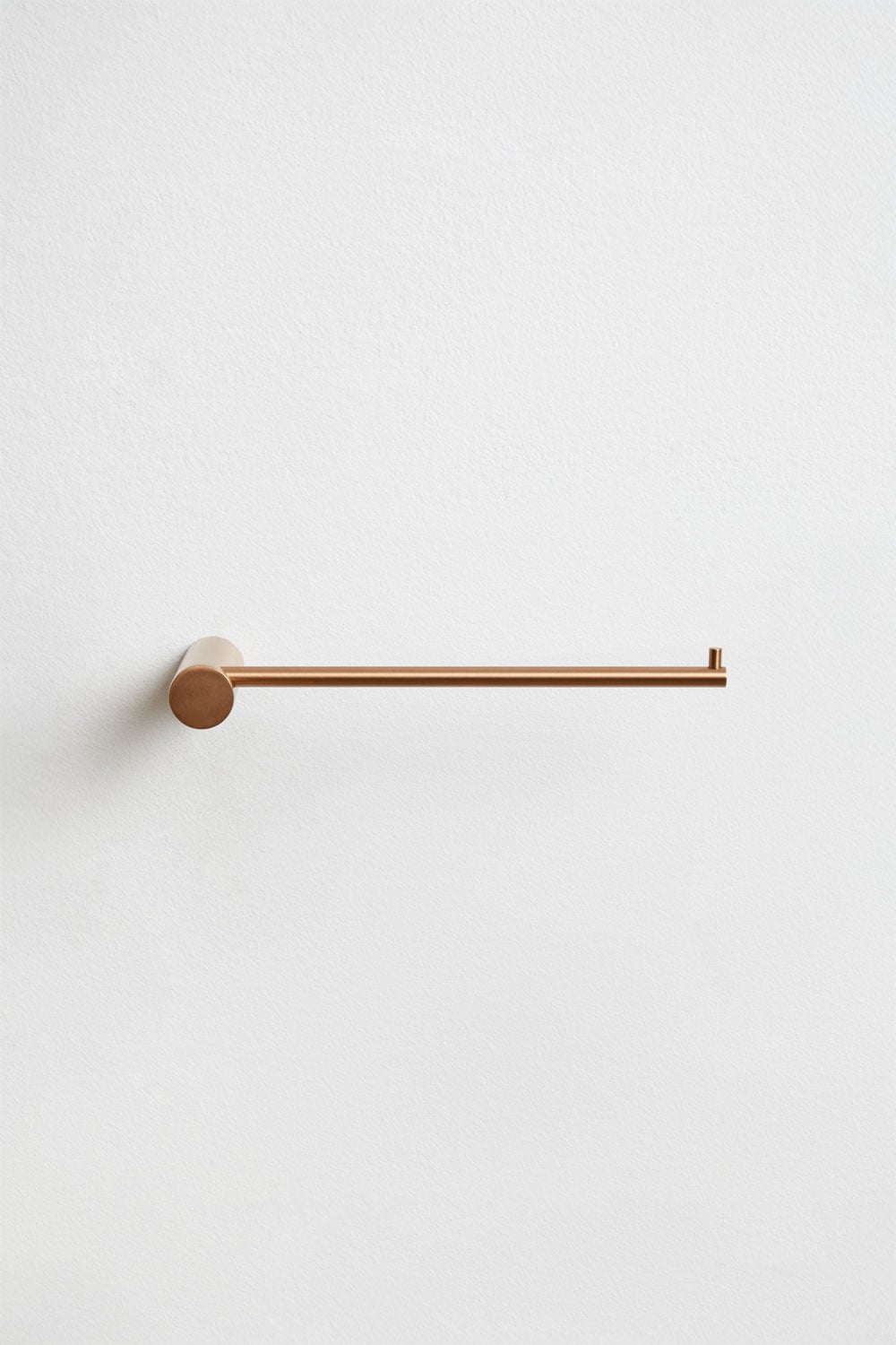 Wandhanddoekstang 20 cm van geborsteld roségoud roestvrij staal Devon, galerij beeld 2