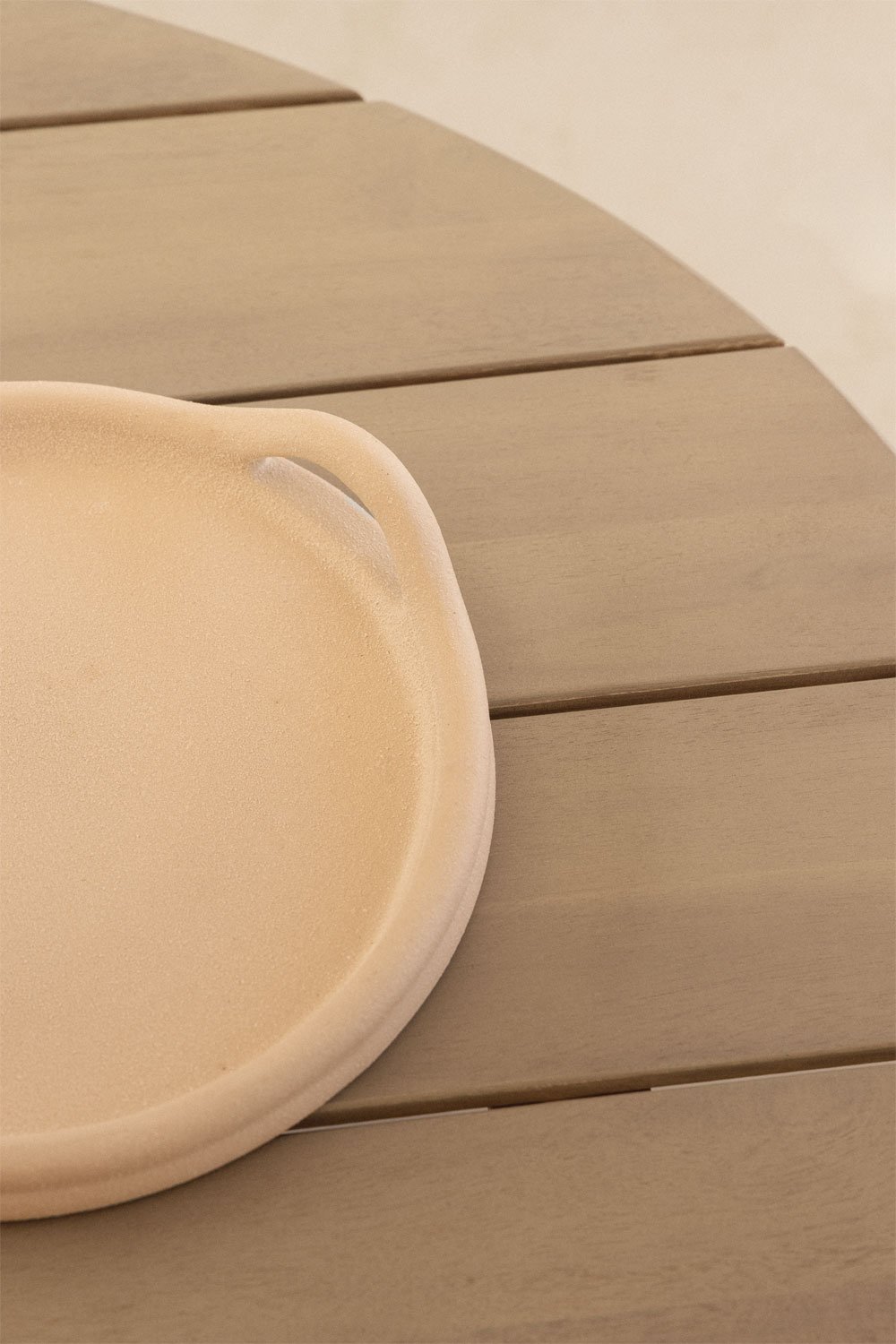 Uleno 100x80 cm ovale acaciahouten salontafel, galerij beeld 2