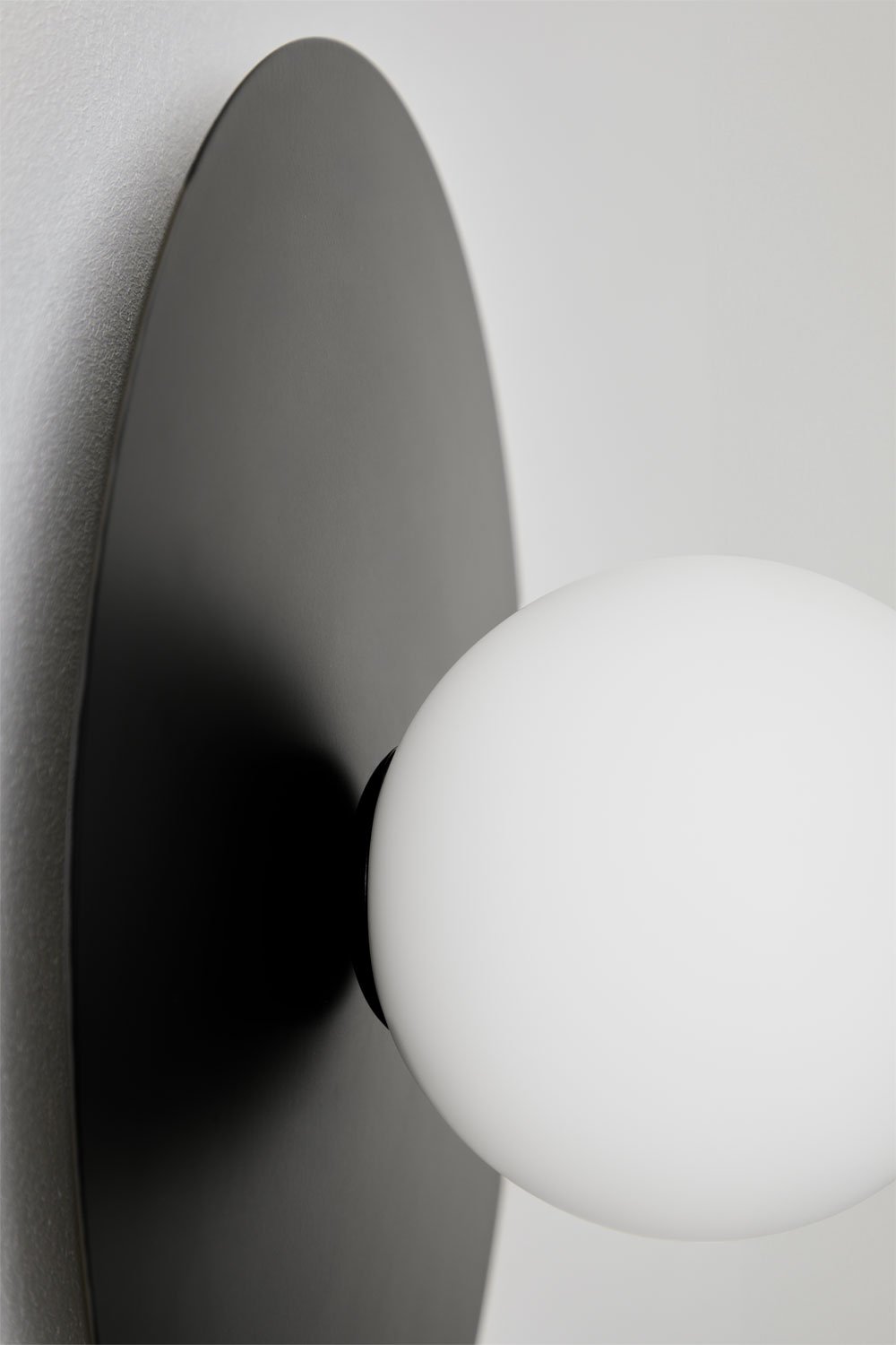 Anine badkamer wandlamp van ijzer en glas, galerij beeld 3