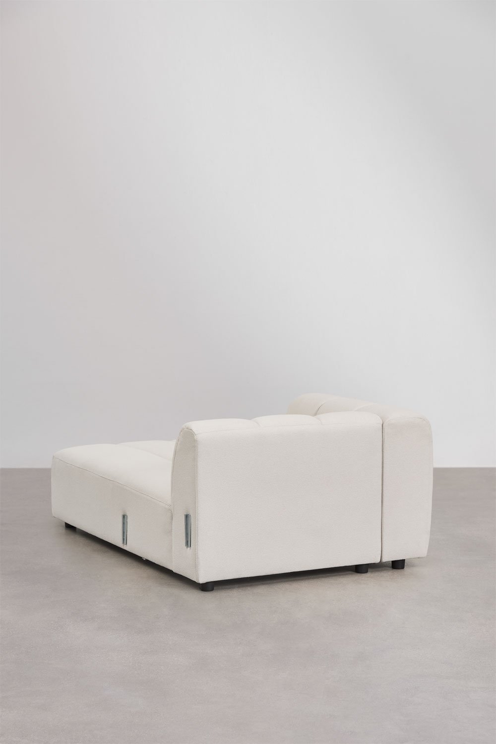 Linker chaise longuemodule voor modulaire bank in Eliot boucléstof, galerij beeld 4