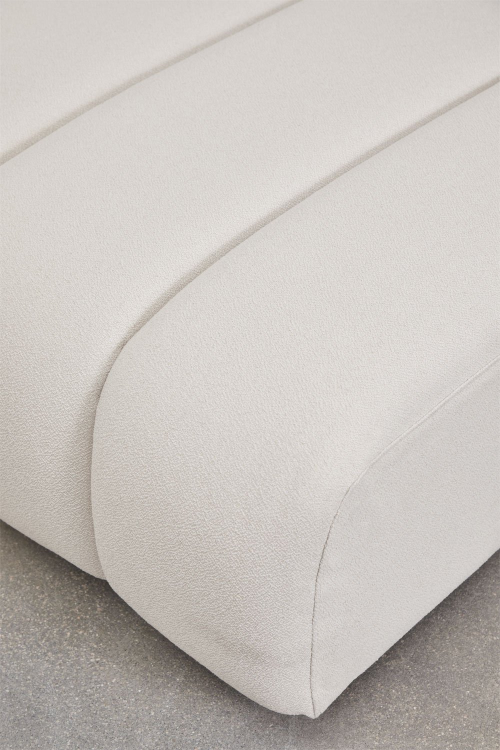 Linker chaise longuemodule voor modulaire bank in Eliot boucléstof, galerij beeld 6