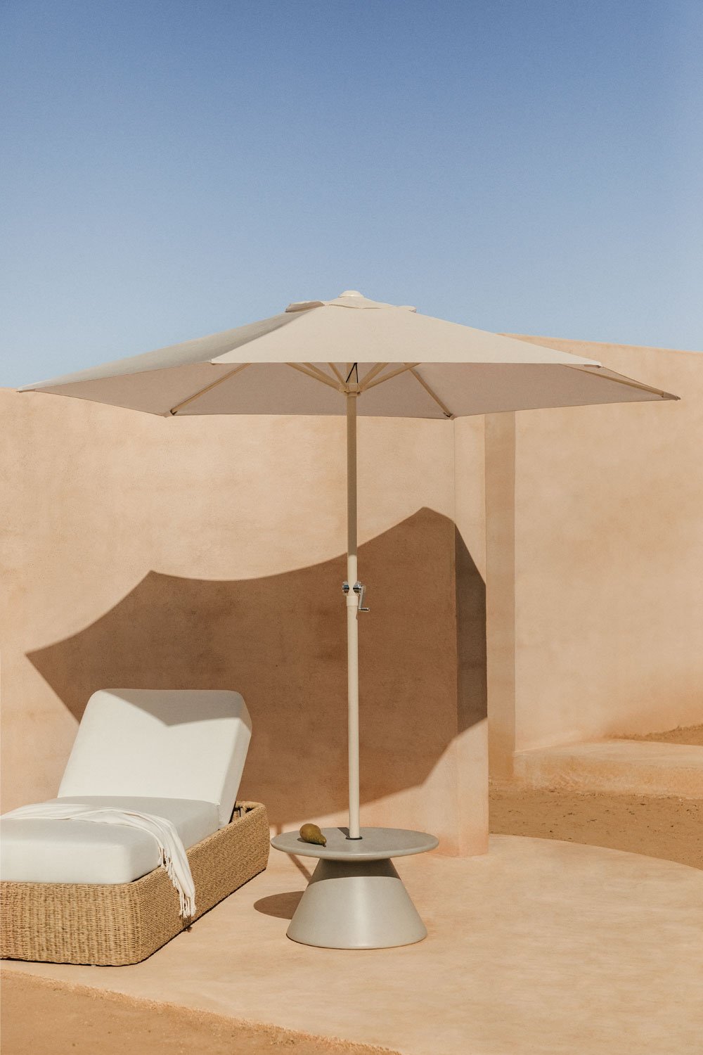 Parasol in stof en aluminium (Ø235 cm) Jaden  , galerij beeld 1