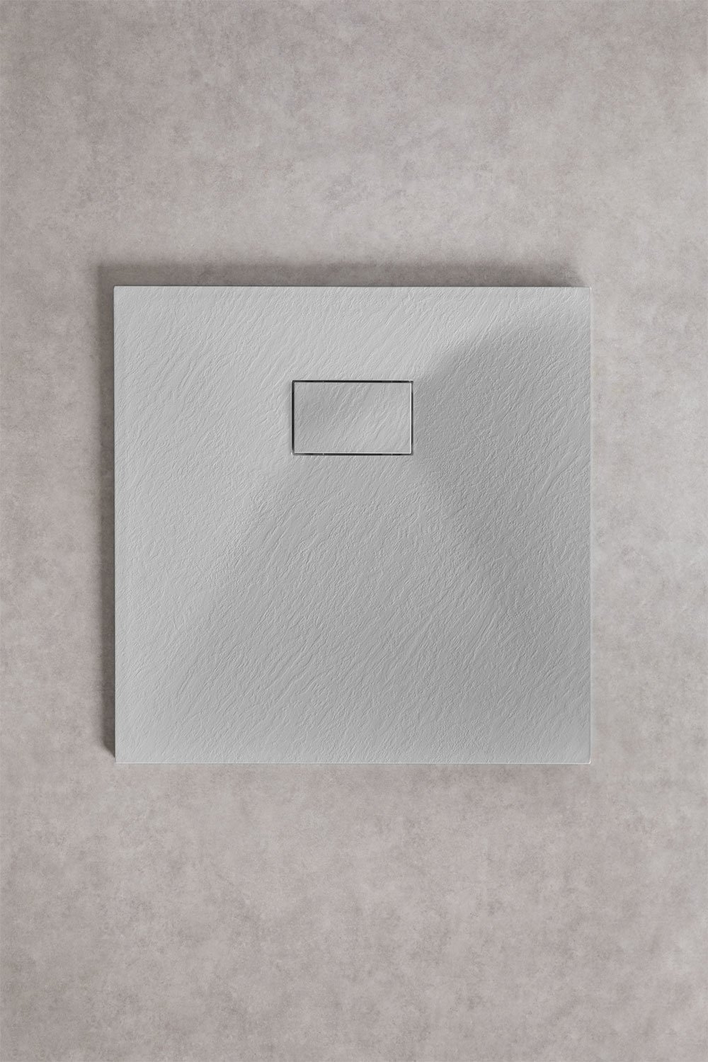 Vierkante antislip en extra platte SMC-hars douchebak Soho, galerij beeld 1