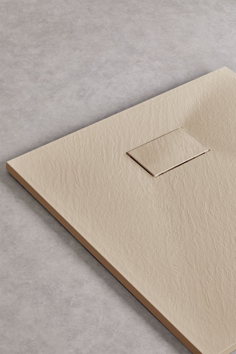 Vierkante antislip en extra platte SMC-hars douchebak Soho, galerij beeld 2