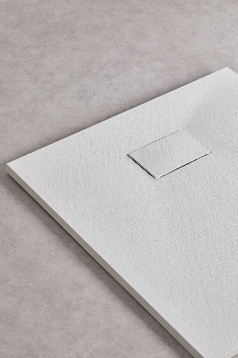 Vierkante antislip en extra platte SMC-hars douchebak Soho, galerij beeld 2