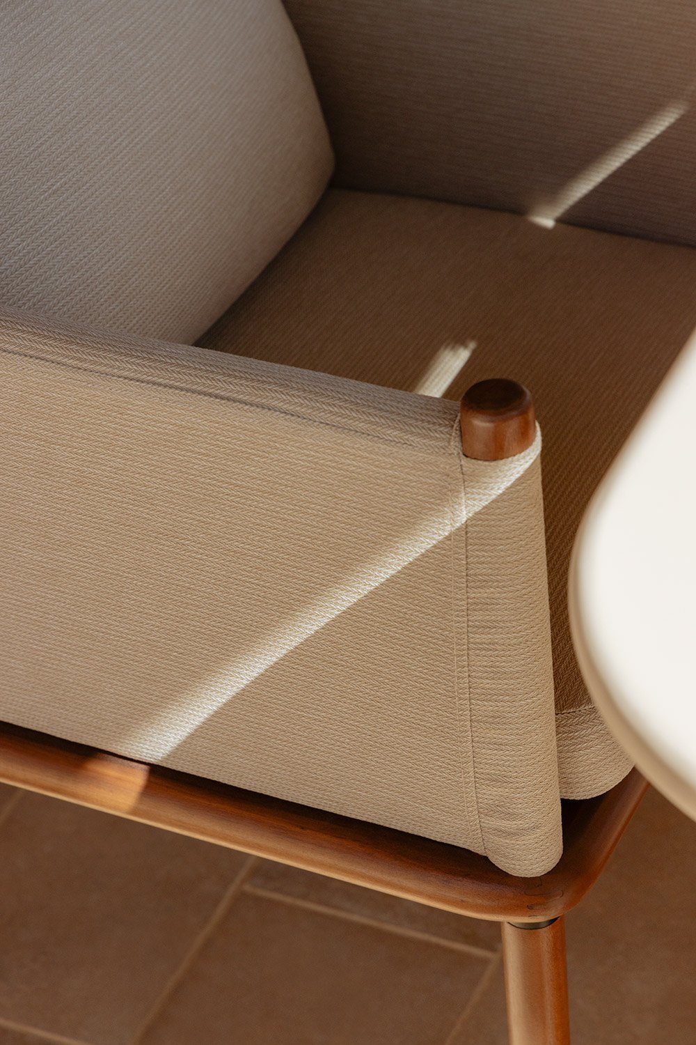 Set van 4 Olivia tuinstoelen met armleuningen in acaciahout  , galerij beeld 2