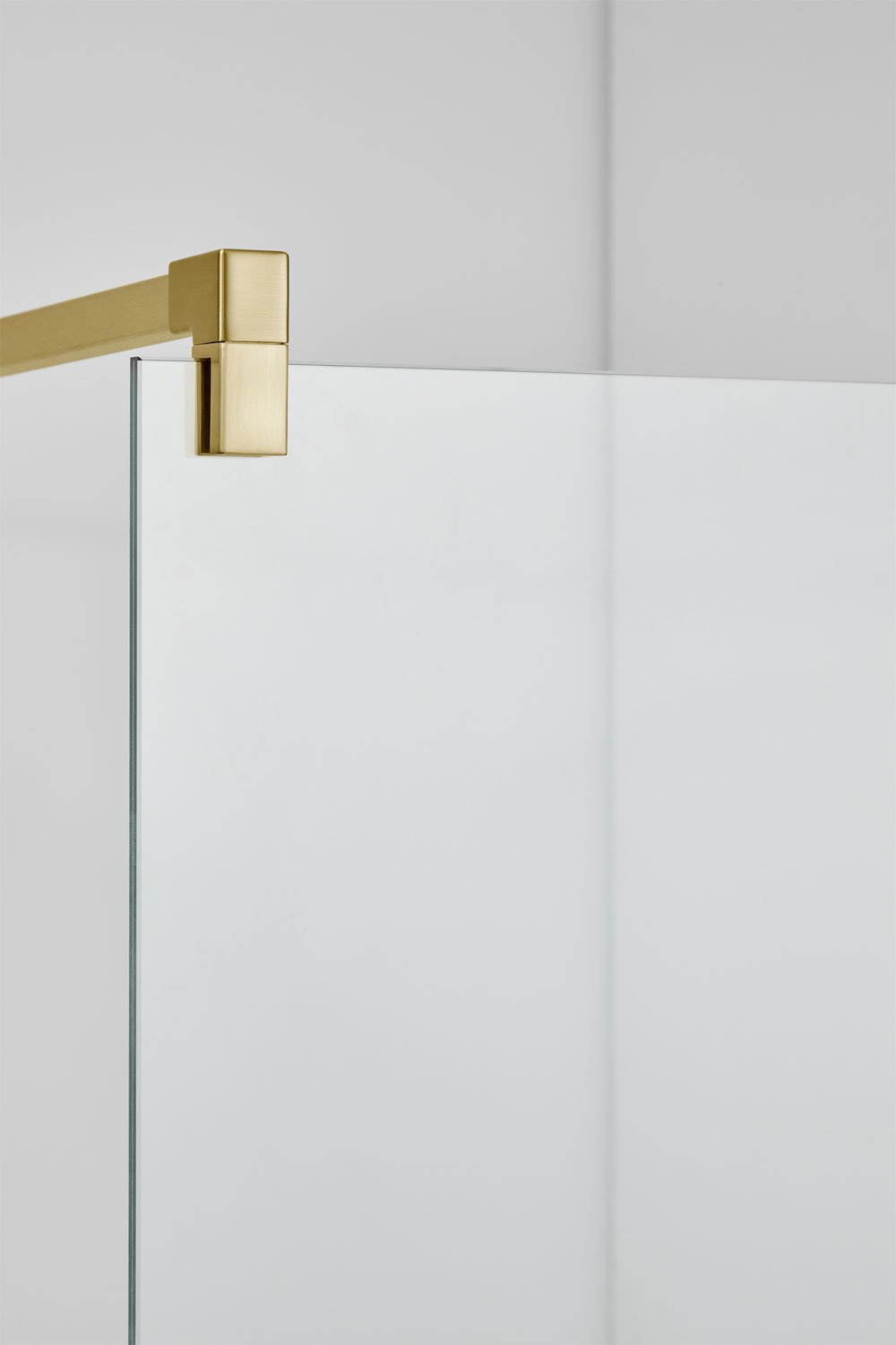 Vaste douchewand met 8 mm gehard glas en Bristol aluminium, galerij beeld 2