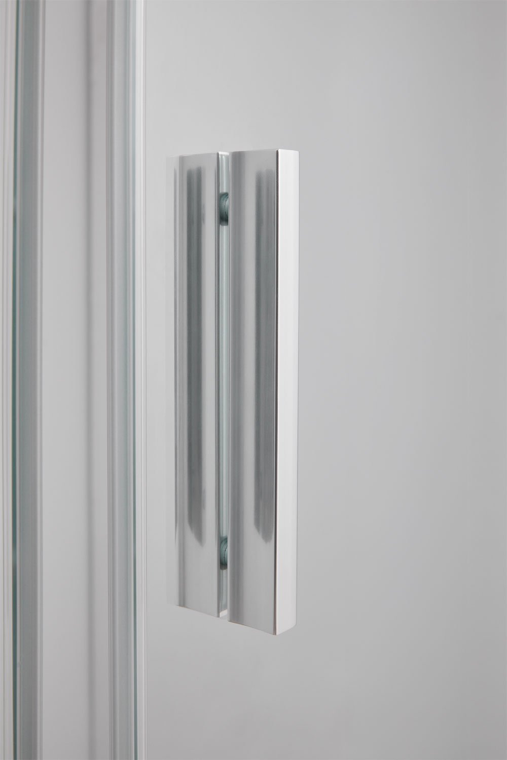 Vierkante douchewand met schuifdeuren met softclose, 6 mm gehard glas en Brent aluminium, galerij beeld 7