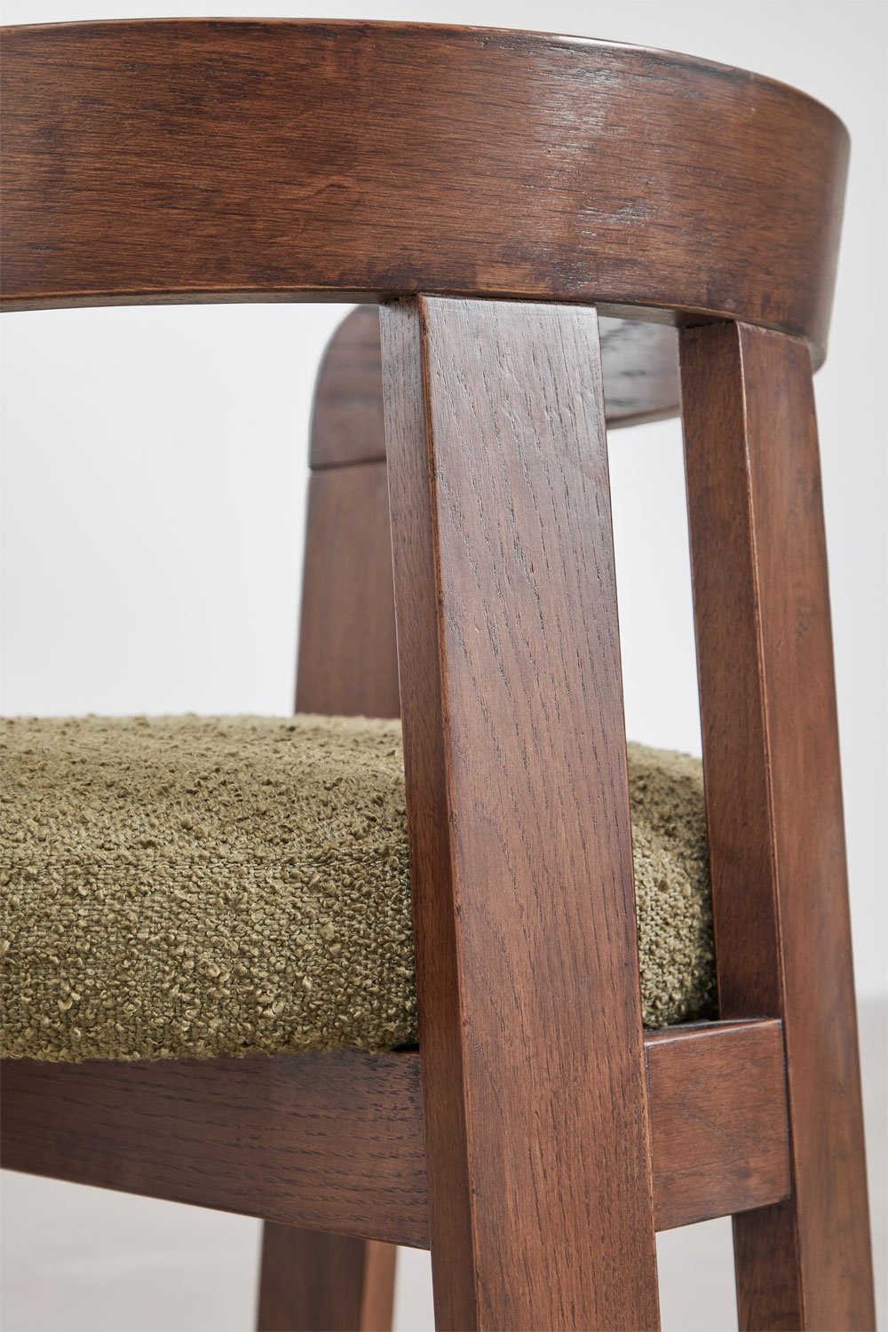 Eetkamerstoel met armleuningen van hout en bekleed Yvone, galerij beeld 8