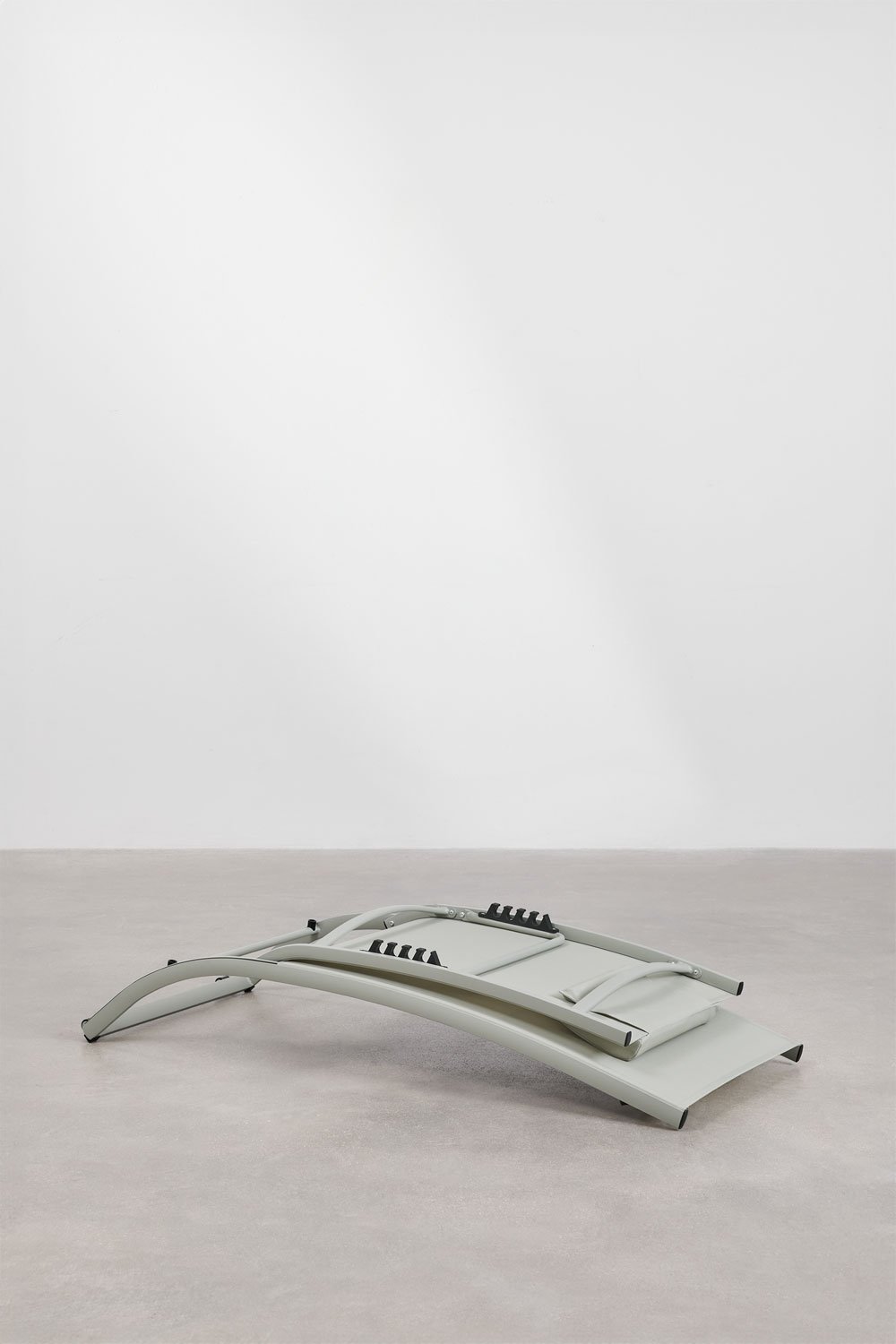 Set van 2 verstelbare ligstoelen in aluminium met kussen Dulem, galerij beeld 9