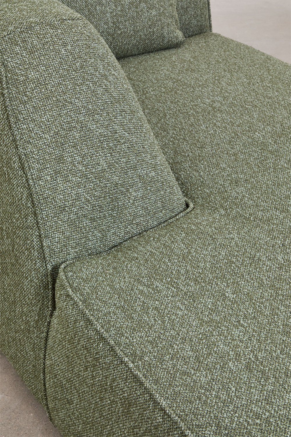 Cardea gestoffeerde 3-delige chaise longue modulaire bank links, galerij beeld 6