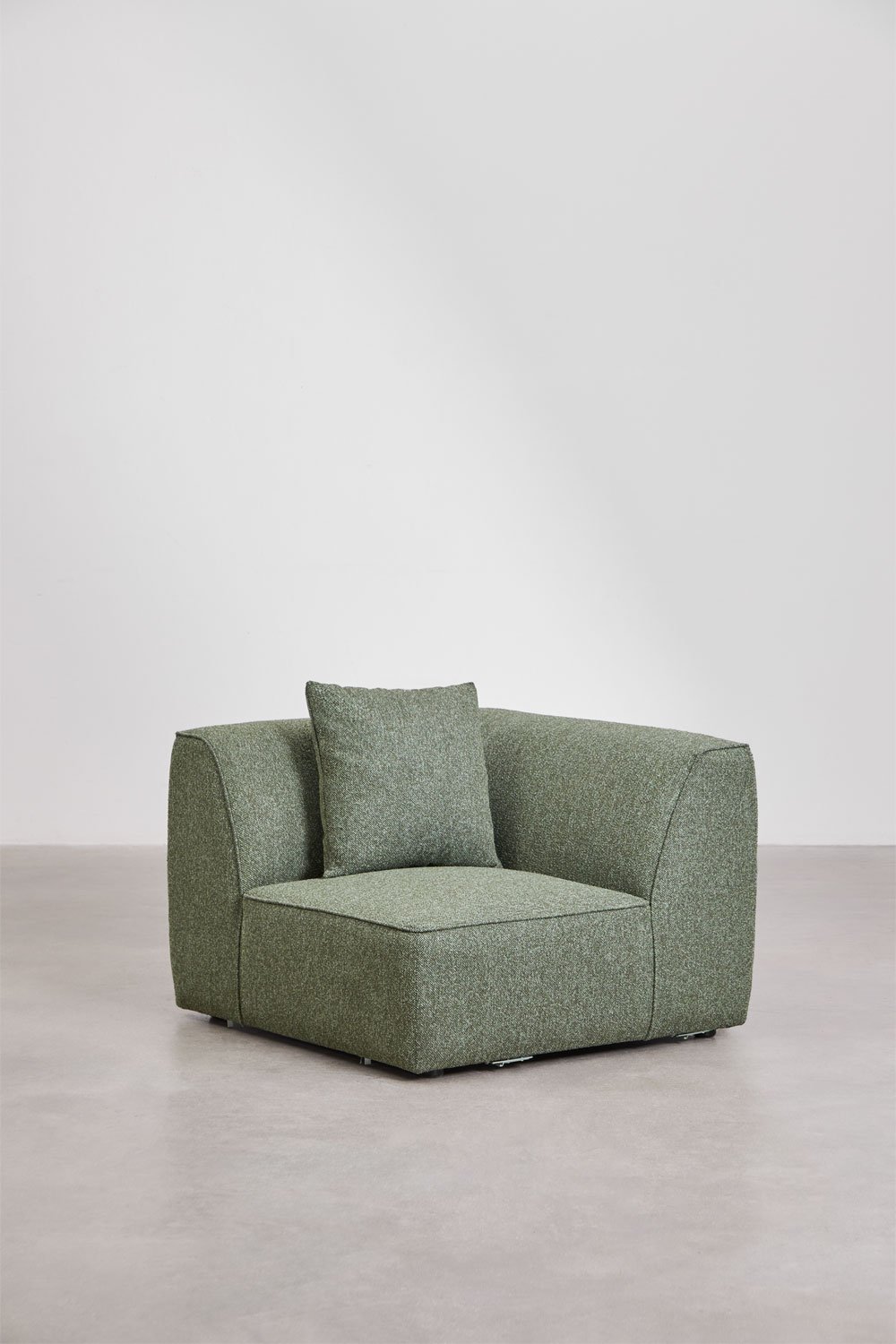 Cardea gestoffeerde 3-delige chaise longue modulaire bank links, galerij beeld 9