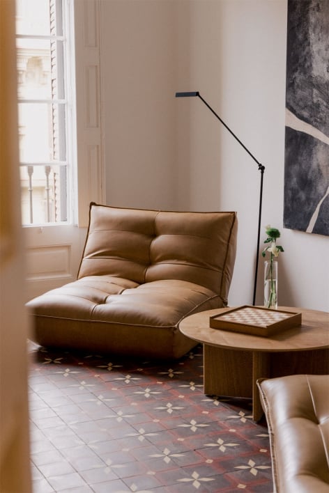 Mati kunstleren relaxfauteuil - Kameel