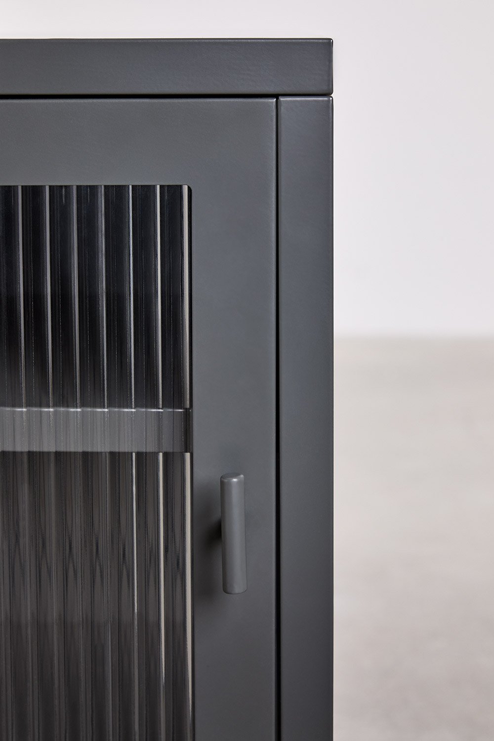 Paoline bijzettafel van staal en glas, galerij beeld 6