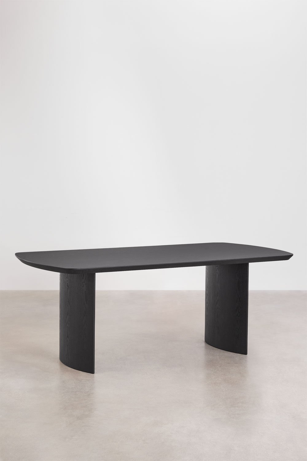 Rechthoekige eettafel 200x100 cm in Toeareg MDF, galerij beeld 1