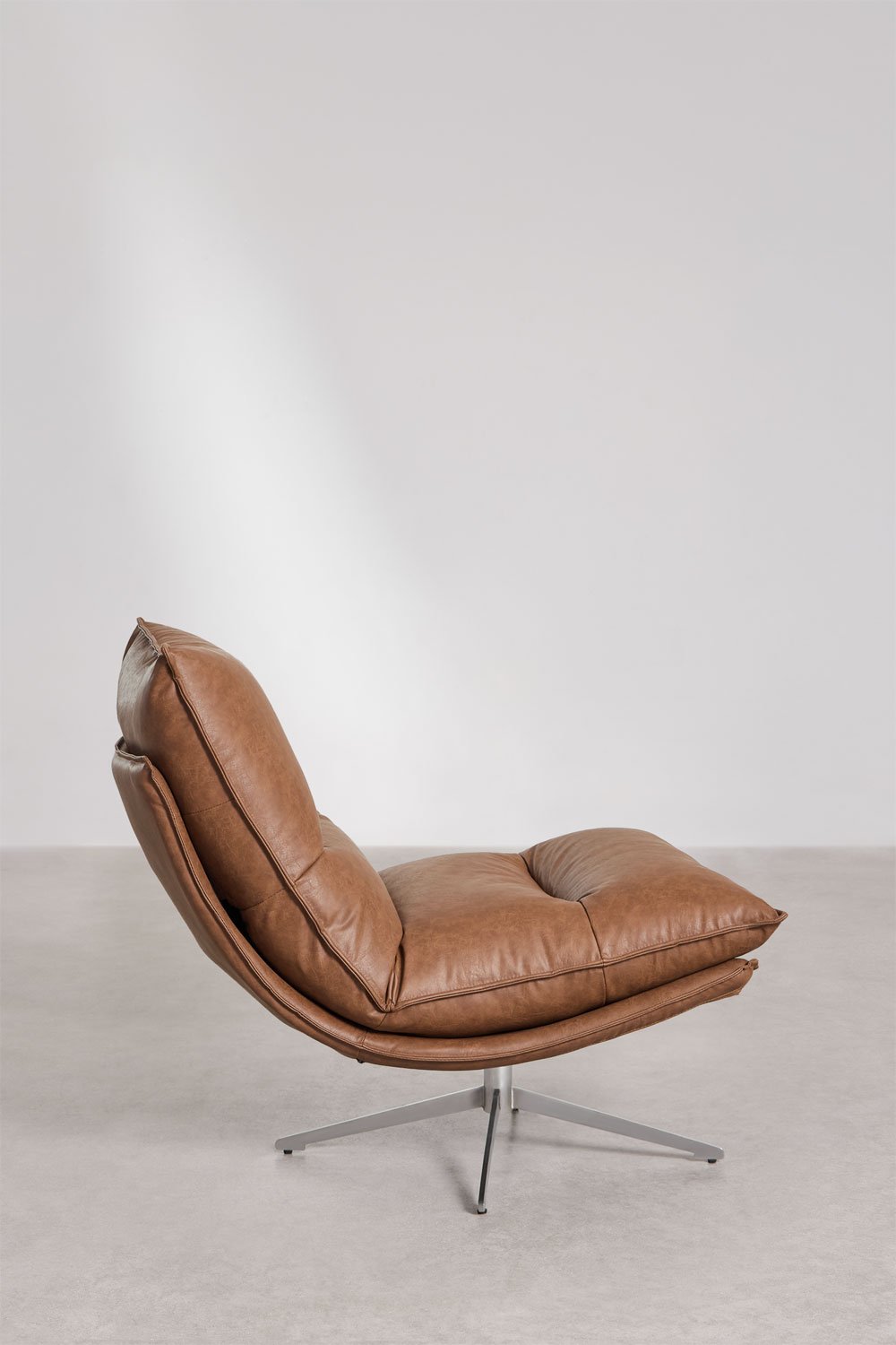 Set van 2 draaibare fauteuils in kunstleer Sisko, galerij beeld 6