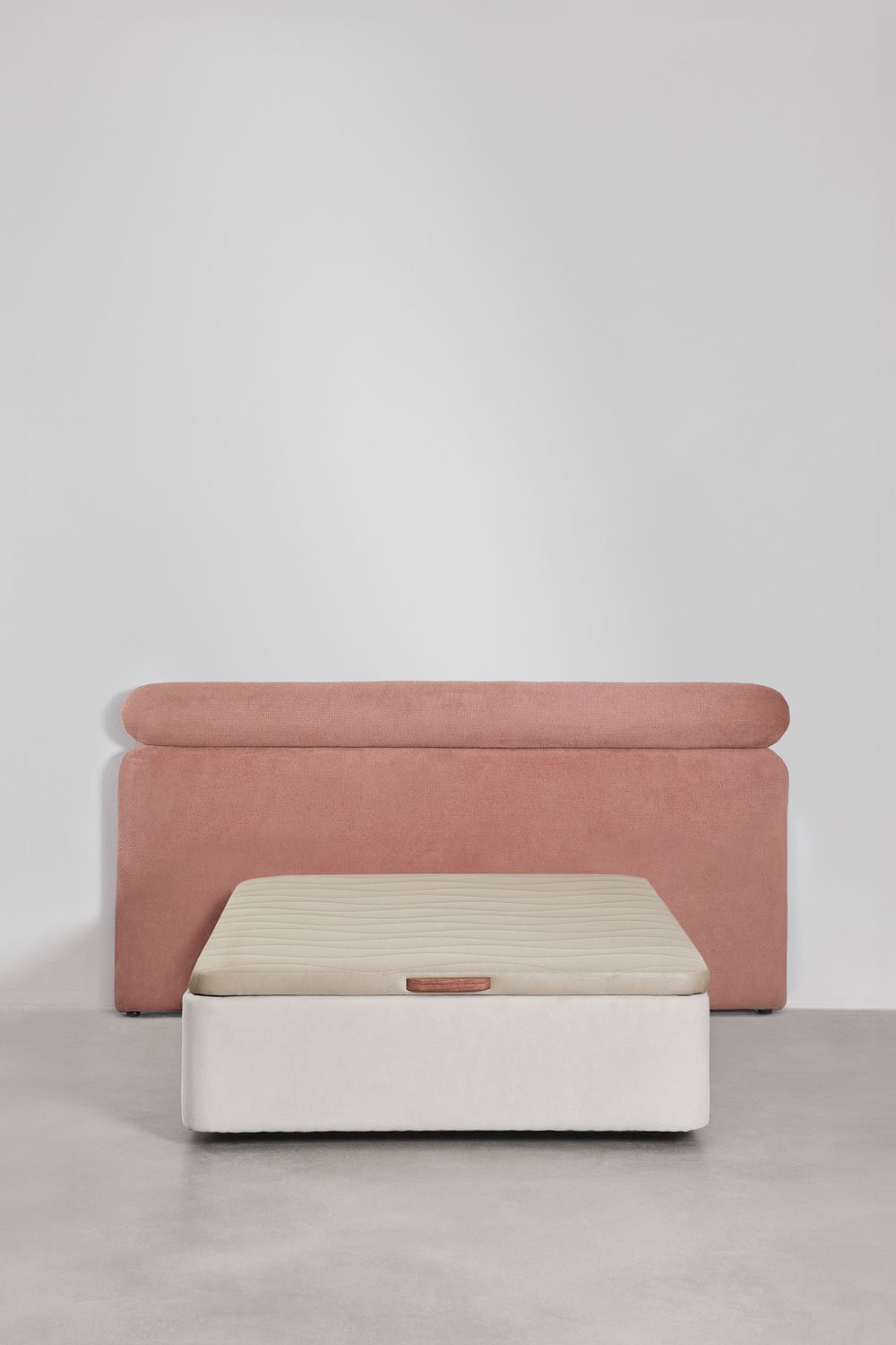 Rozenkwarts Stoffen Hoofdbord voor bed 90cm Cirene, galerij beeld 9