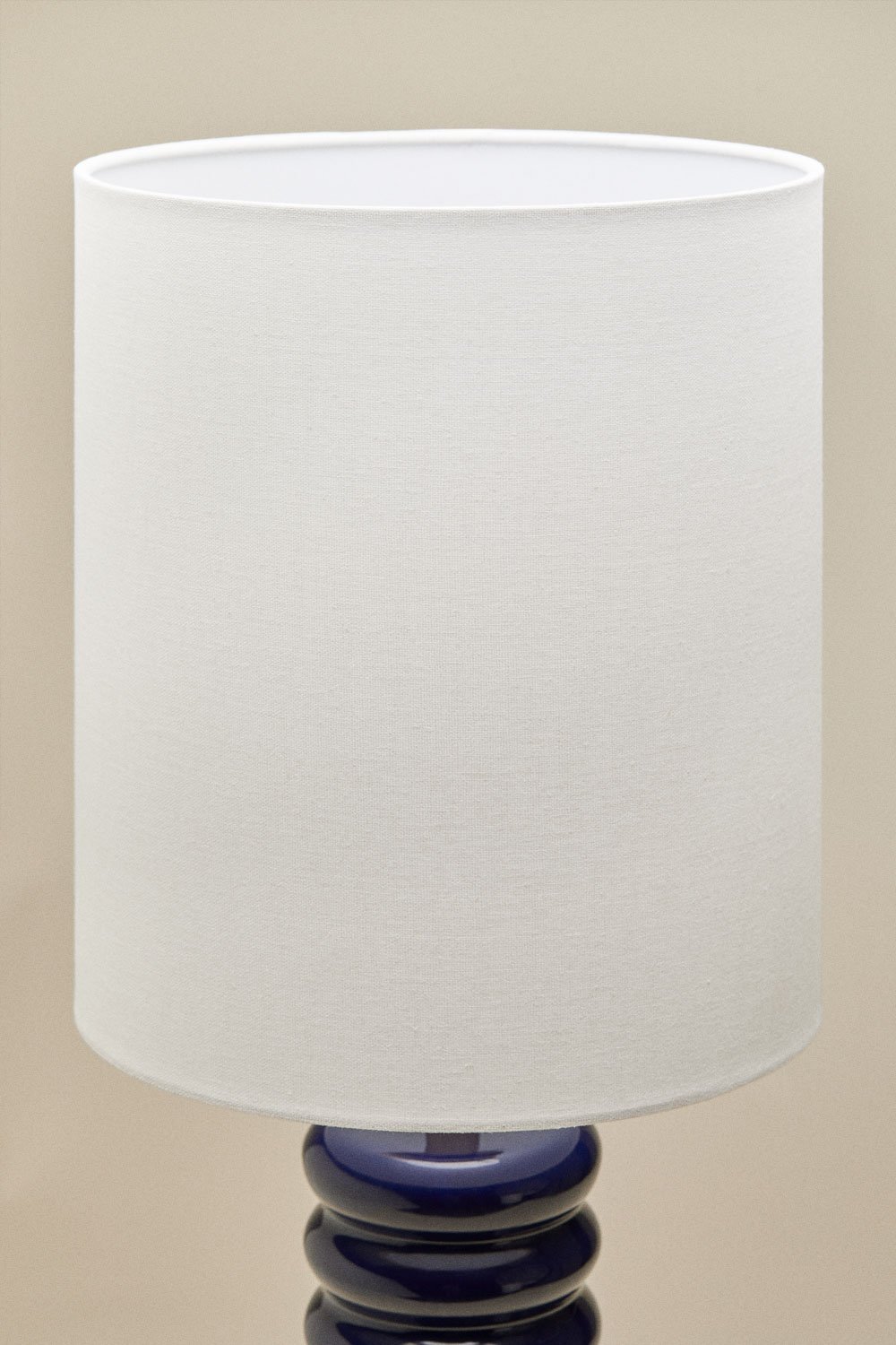 Boreto 75 cm keramiek en linnen tafellamp, galerij beeld 5