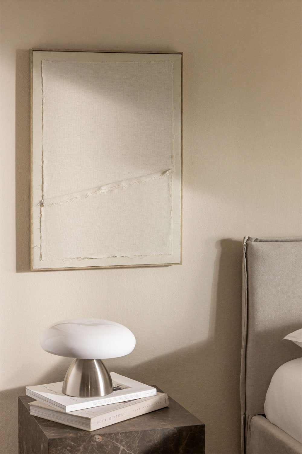 Decoratief schilderij met linnen textuur Ovilea, galerij beeld 1