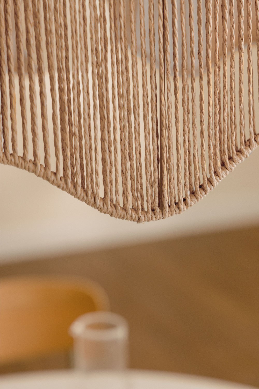 Aoife gevlochten papieren plafondlamp, galerij beeld 2