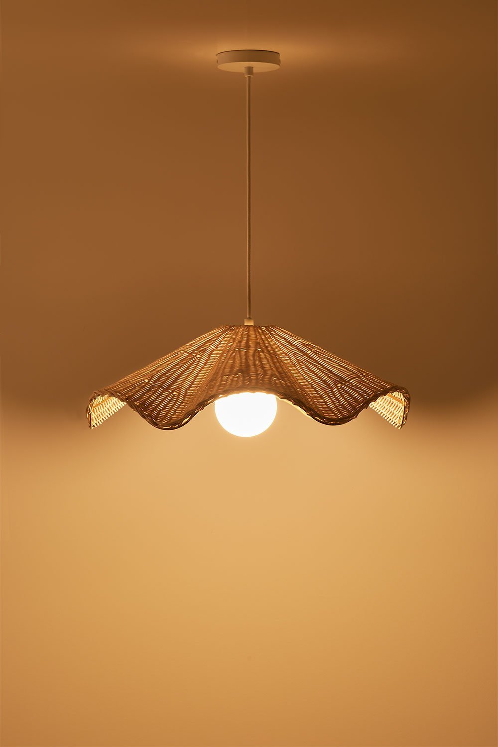 Heulyn rotan plafondlamp, galerij beeld 6