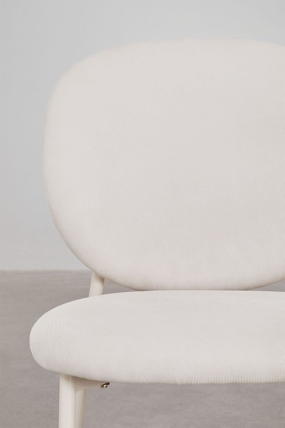 Set van 2 Gloriel gestoffeerde stapelbare eetkamerstoelen, galerij beeld 6