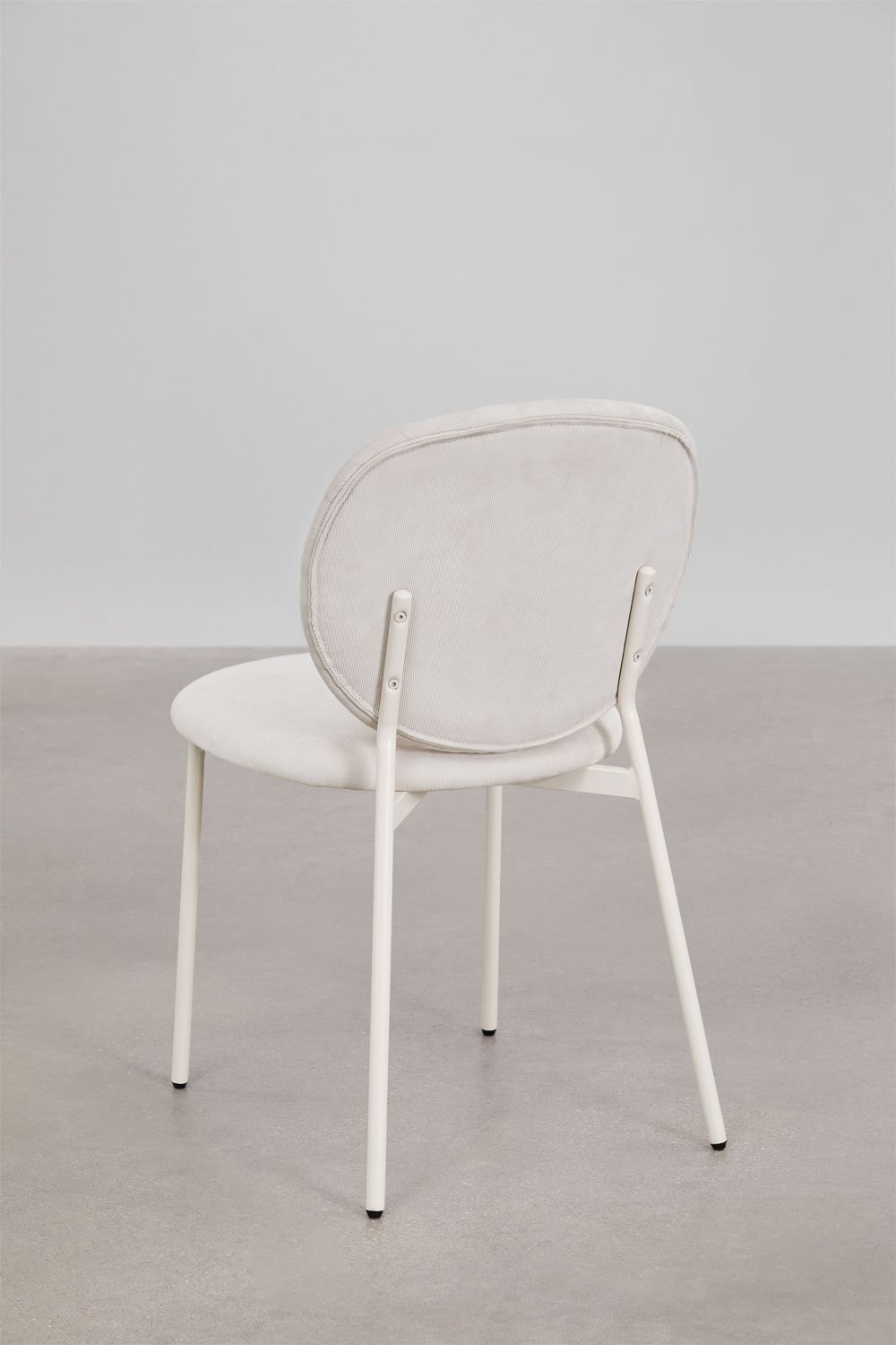 Pakket van 4 Gloriel gestoffeerde stapelbare eetkamerstoelen, galerij beeld 5