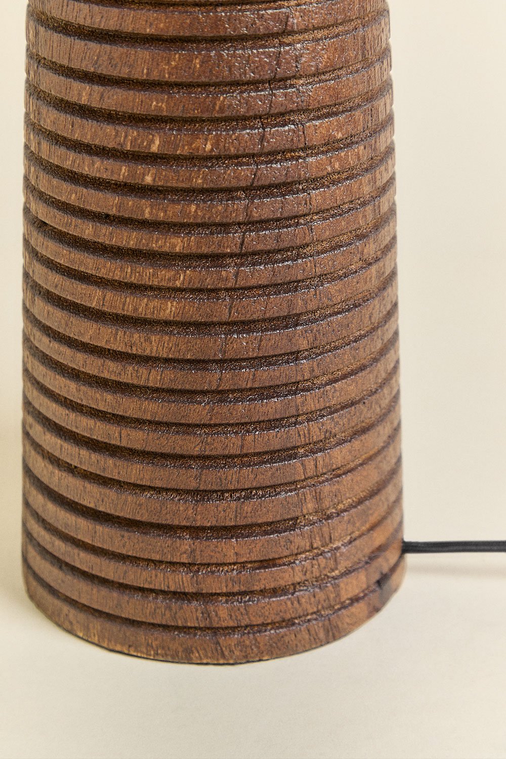 Tafellampvoet ↑40 cm in Malva mangohout, galerij beeld 6