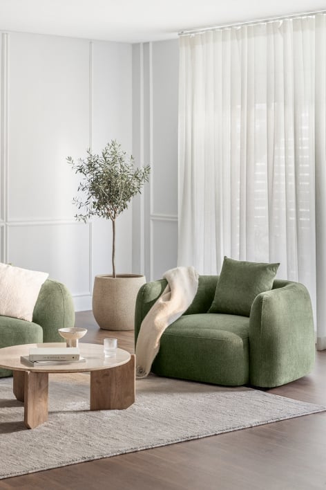 Coco chenille fauteuil