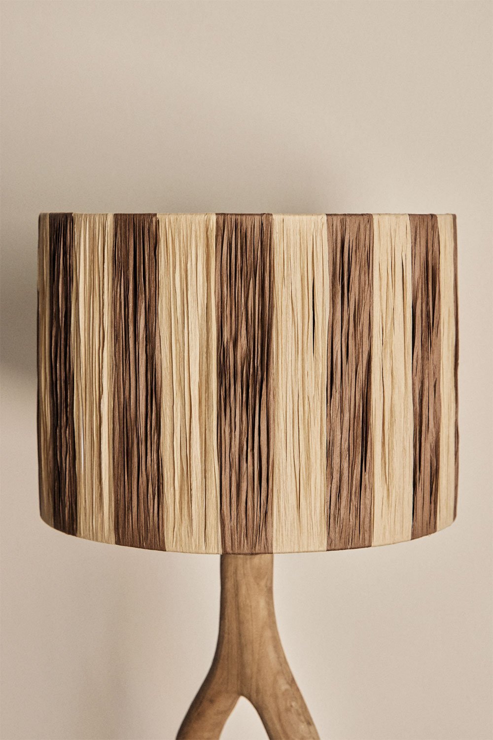 Lampenkap Ø30 cm in gevlochten Marsali-papier, galerij beeld 1