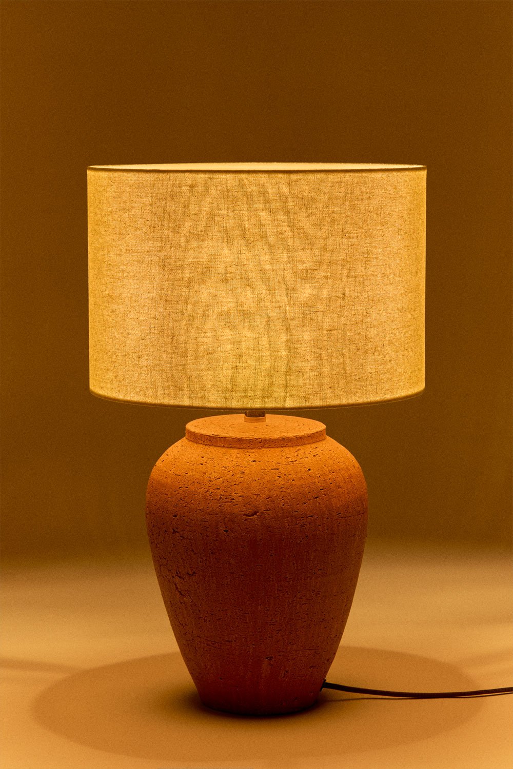 Verena terracotta tafellamp, galerij beeld 2