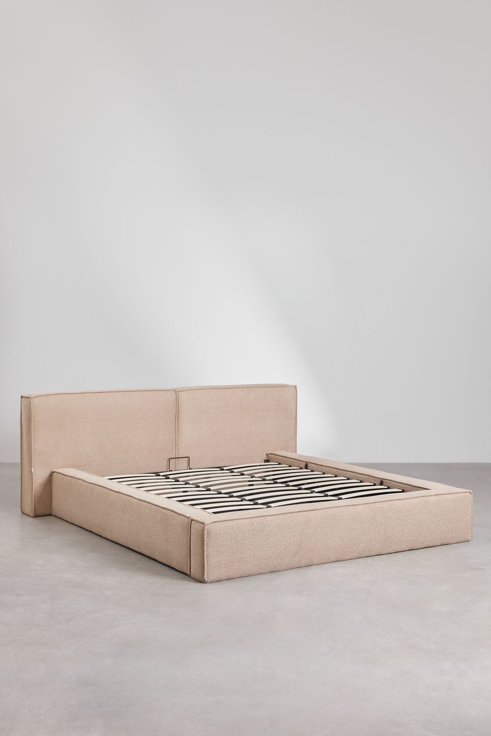 Gestoffeerd bed met opbergruimte Lunari, galerij beeld 4