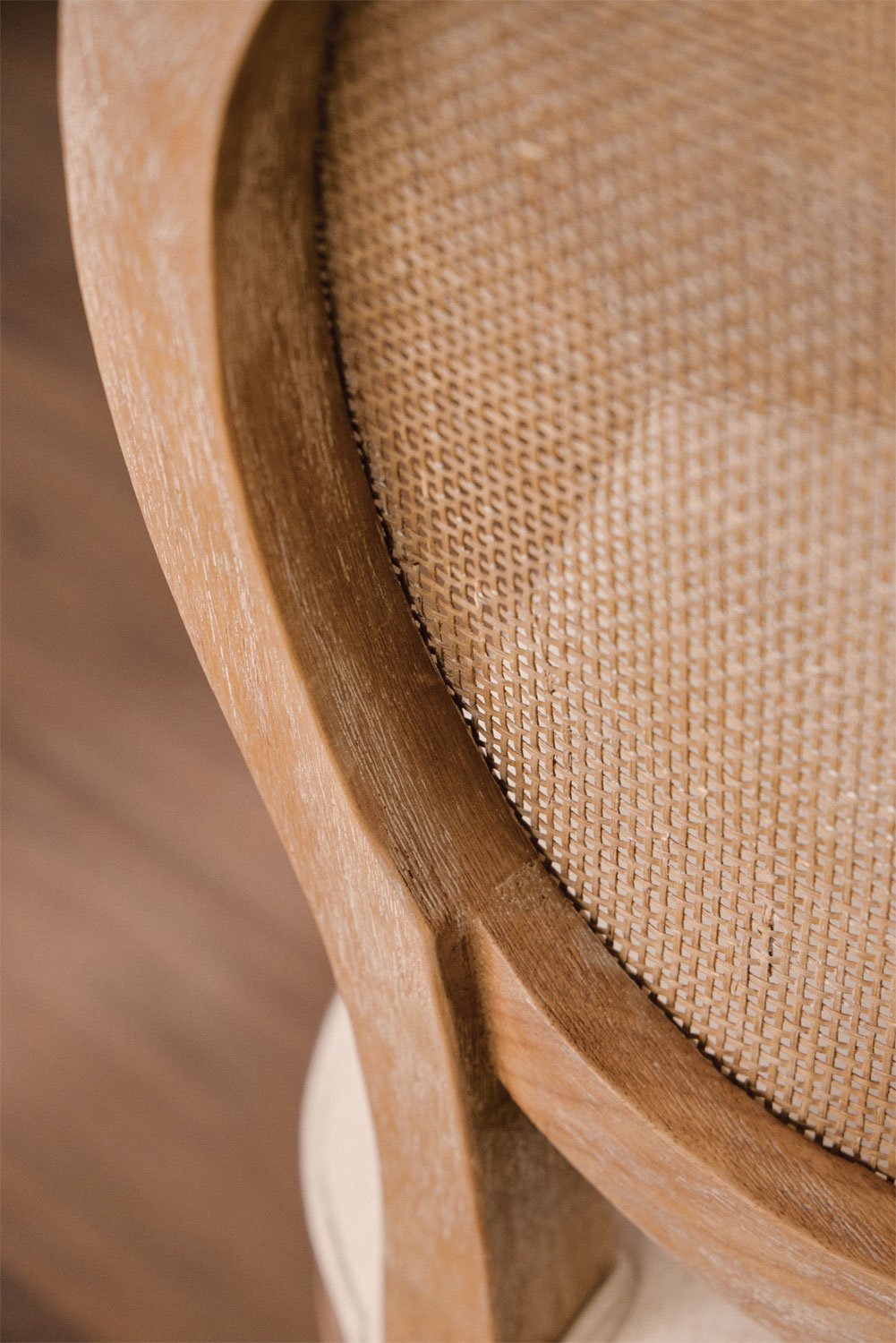 Pakket van 4 Sunna gestoffeerde mesh eetkamerstoelen, galerij beeld 2