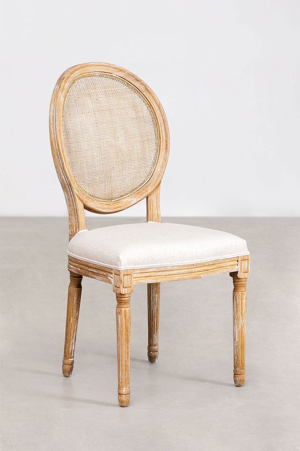 Pakket van 4 Sunna gestoffeerde mesh eetkamerstoelen, galerij beeld 3