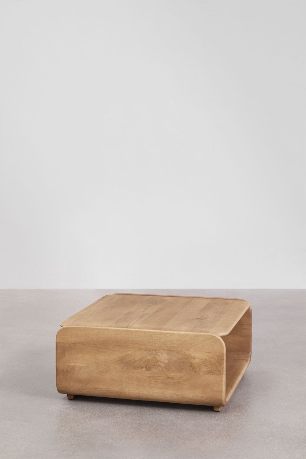 Vierkante salontafel van Tinsley-hout, galerij beeld 4