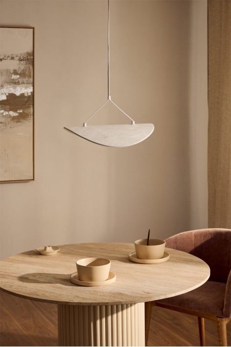 Zelvon stoffen LED plafondlamp