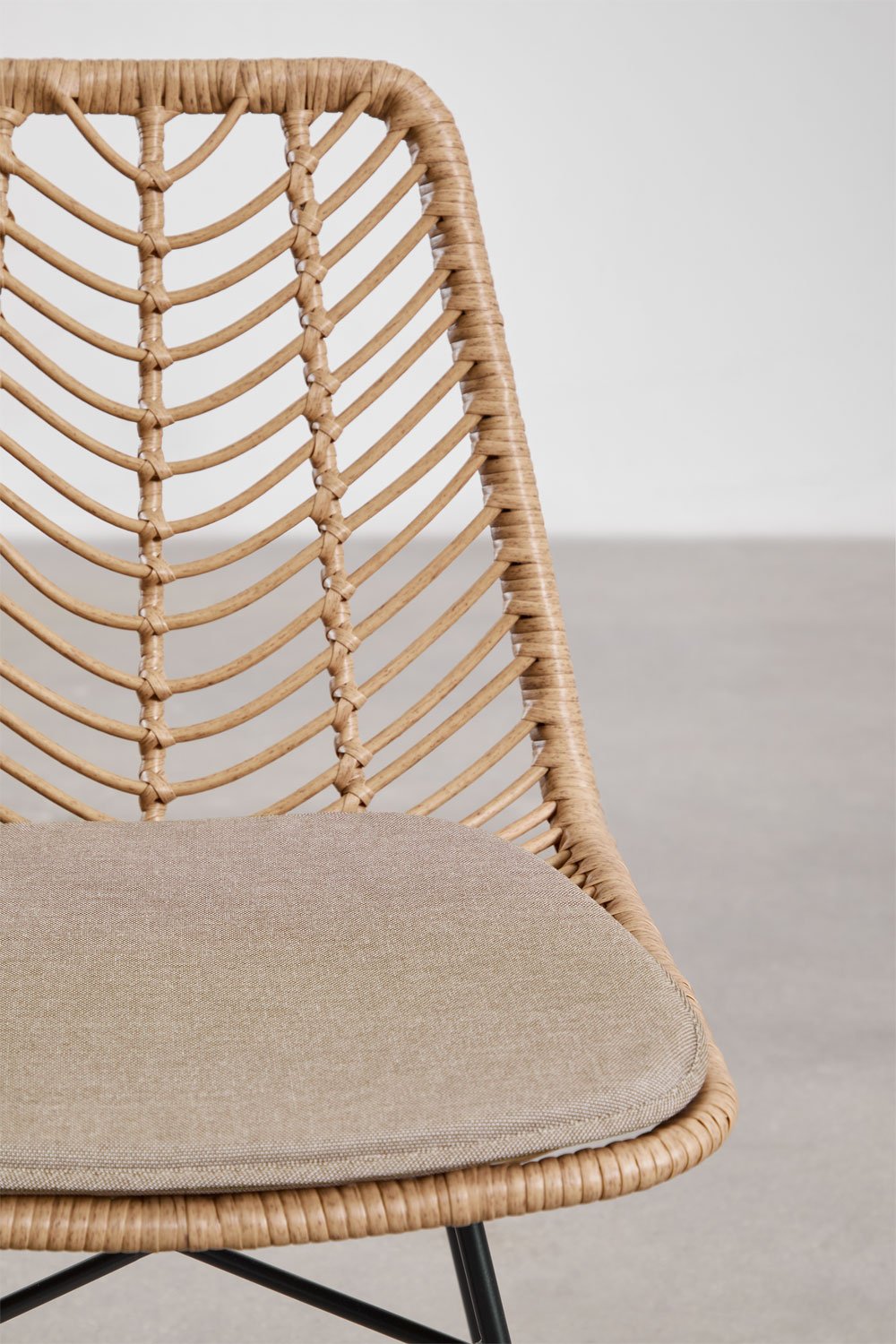 Verpakking van 4 Gouda Natural kunststof rotan tuinstoelen, galerij beeld 4