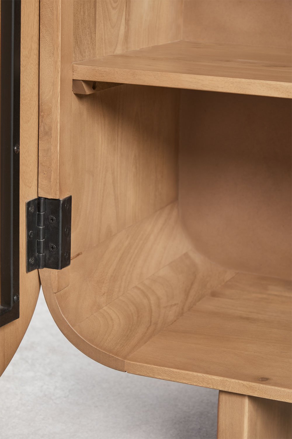 Agathe mangohouten dressoir 160x40 cm, galerij beeld 9