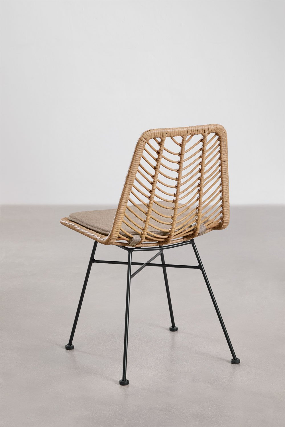 Set van 2 Gouda Natural synthetische rotan eetkamerstoelen, galerij beeld 5