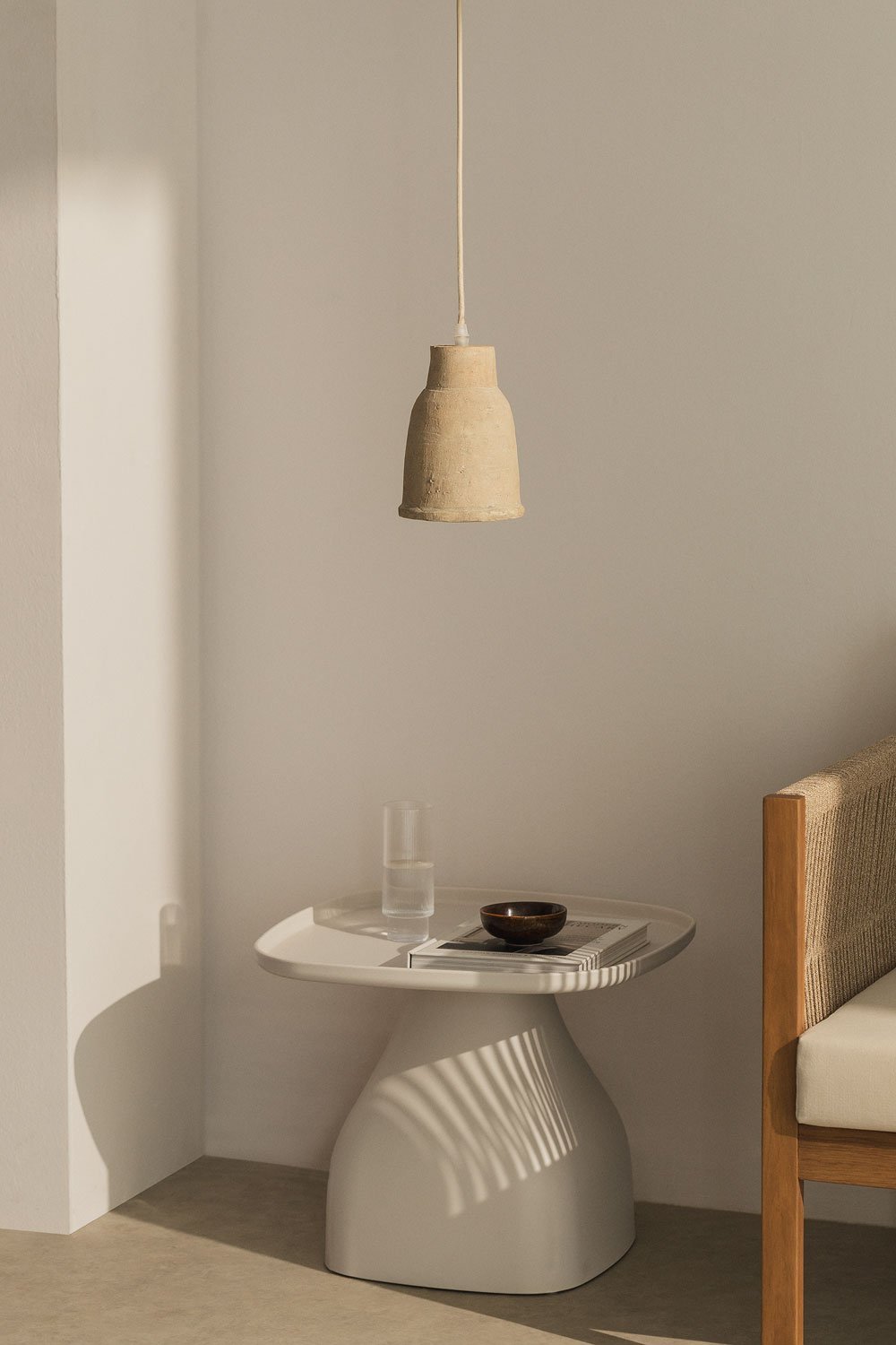 Sainza terracotta plafondlamp, galerij beeld 1