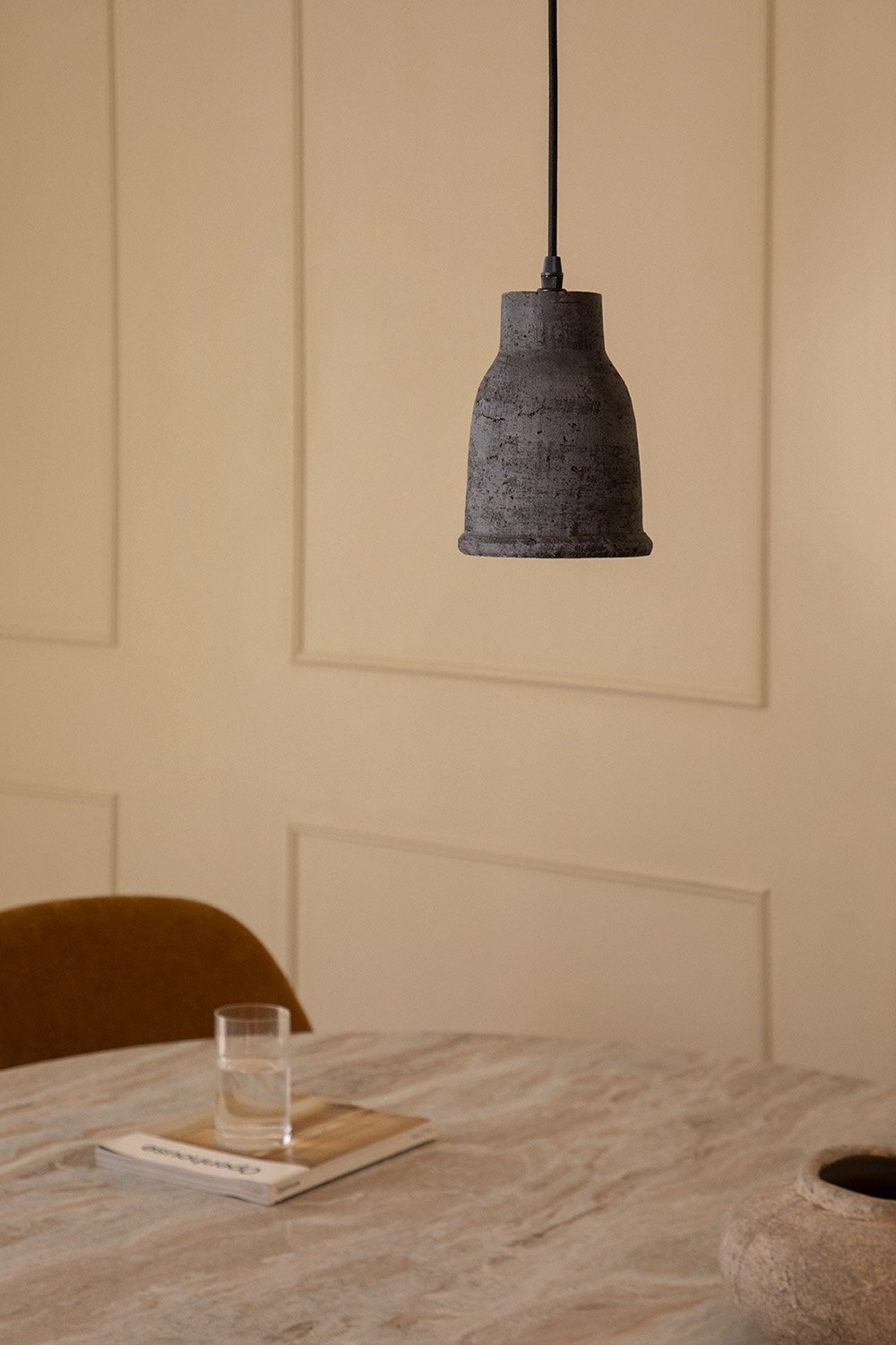 Sainza terracotta plafondlamp, galerij beeld 1