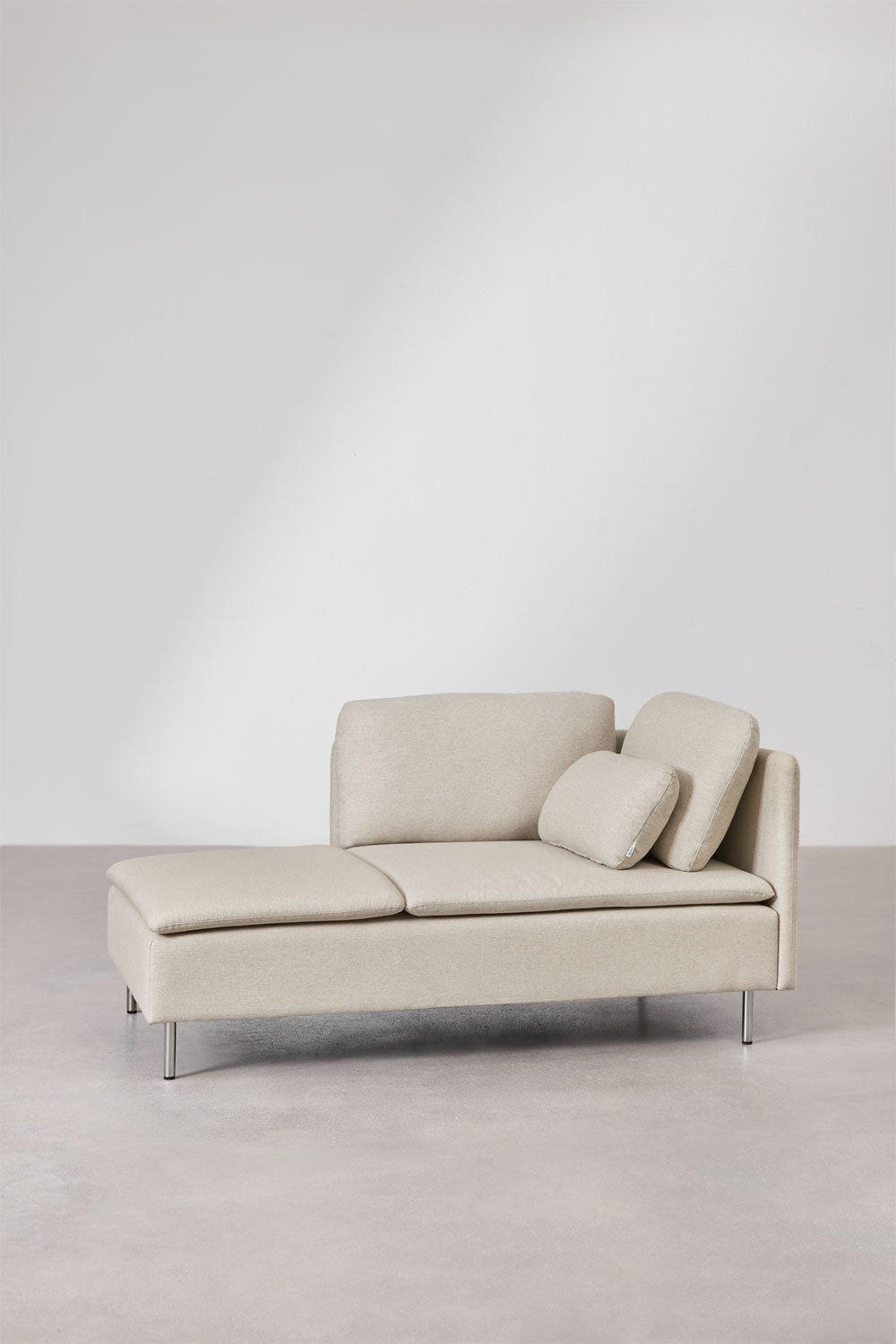 Linker chaise longue module met armleuningen voor Oriol modulaire bank, galerij beeld 4
