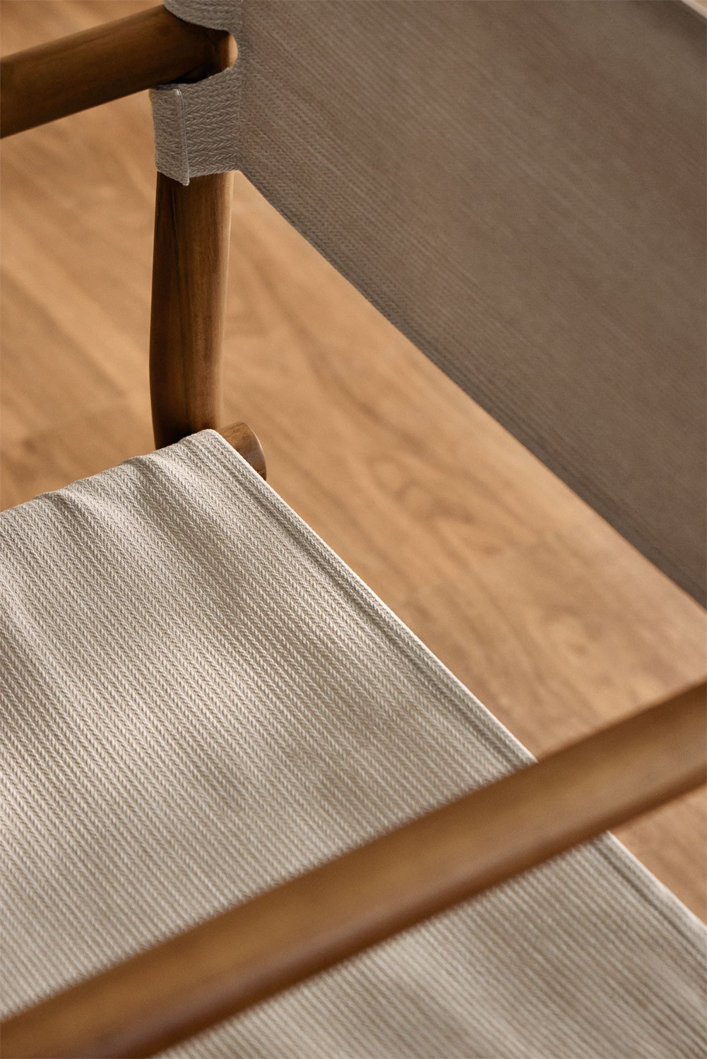 Pakket van 4 Olivia opvouwbare regisseursstoelen in acaciahout, galerij beeld 2