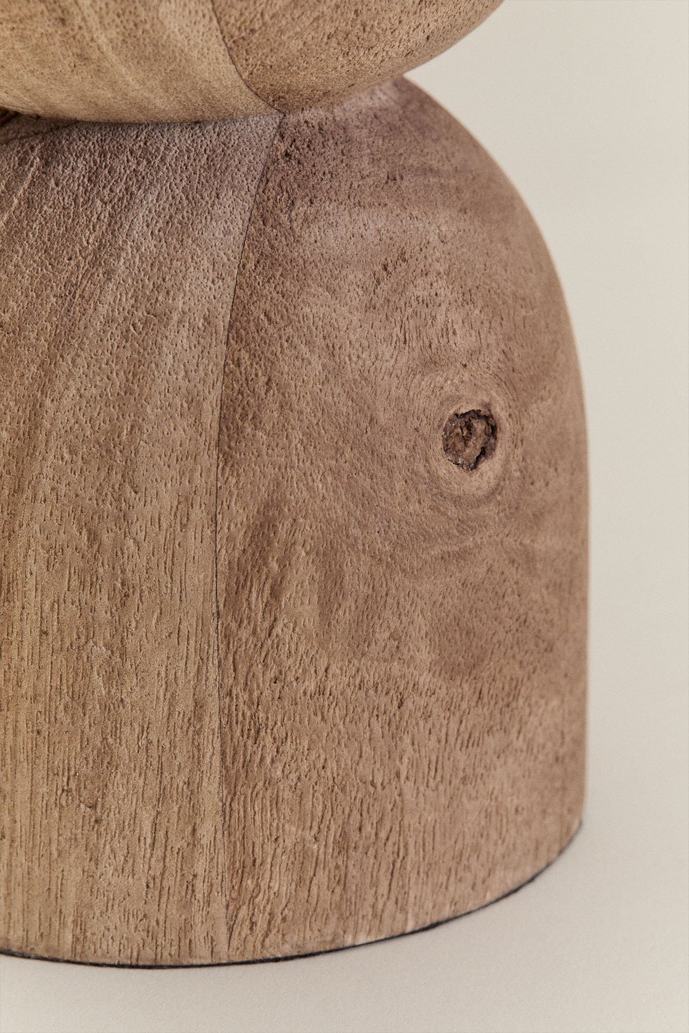 Diniz mangohouten tafellampvoet, galerij beeld 4