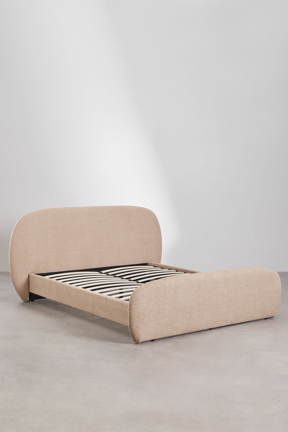 Brunel bouclé stoffen bed, galerij beeld 3