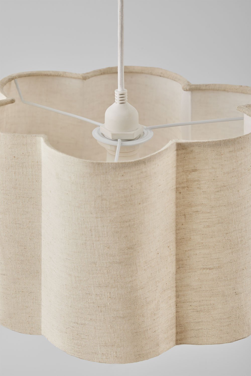 Philipa hanglamp Ø45 cm van katoen, galerij beeld 3