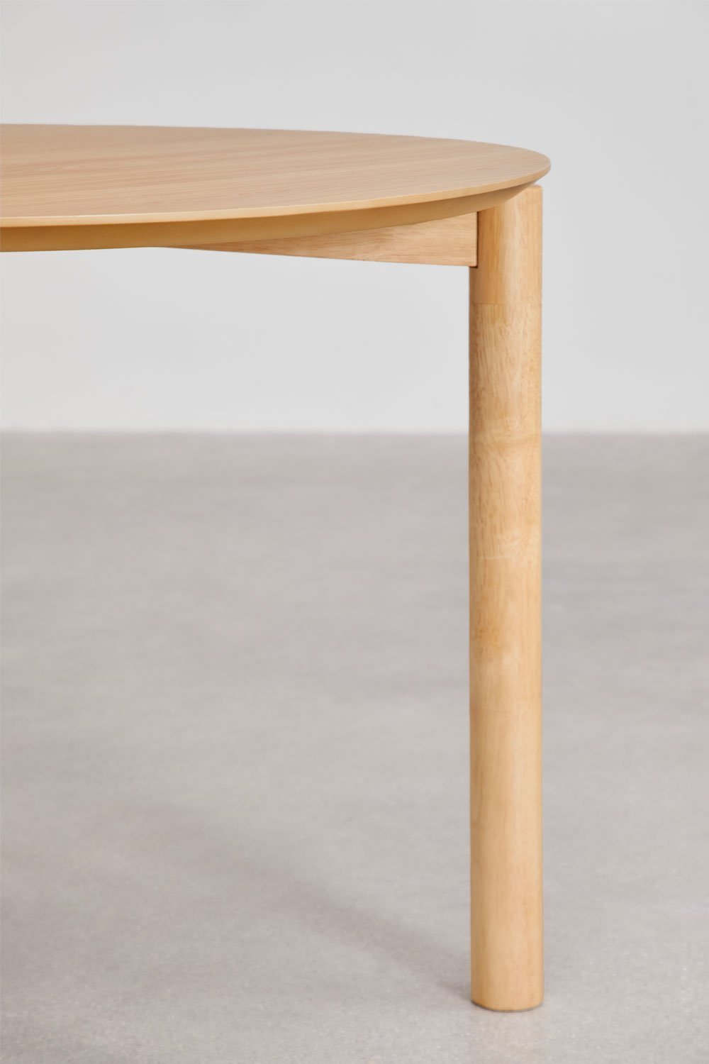 Ronde eettafel Ø110 cm in MDF Munden, galerij beeld 5