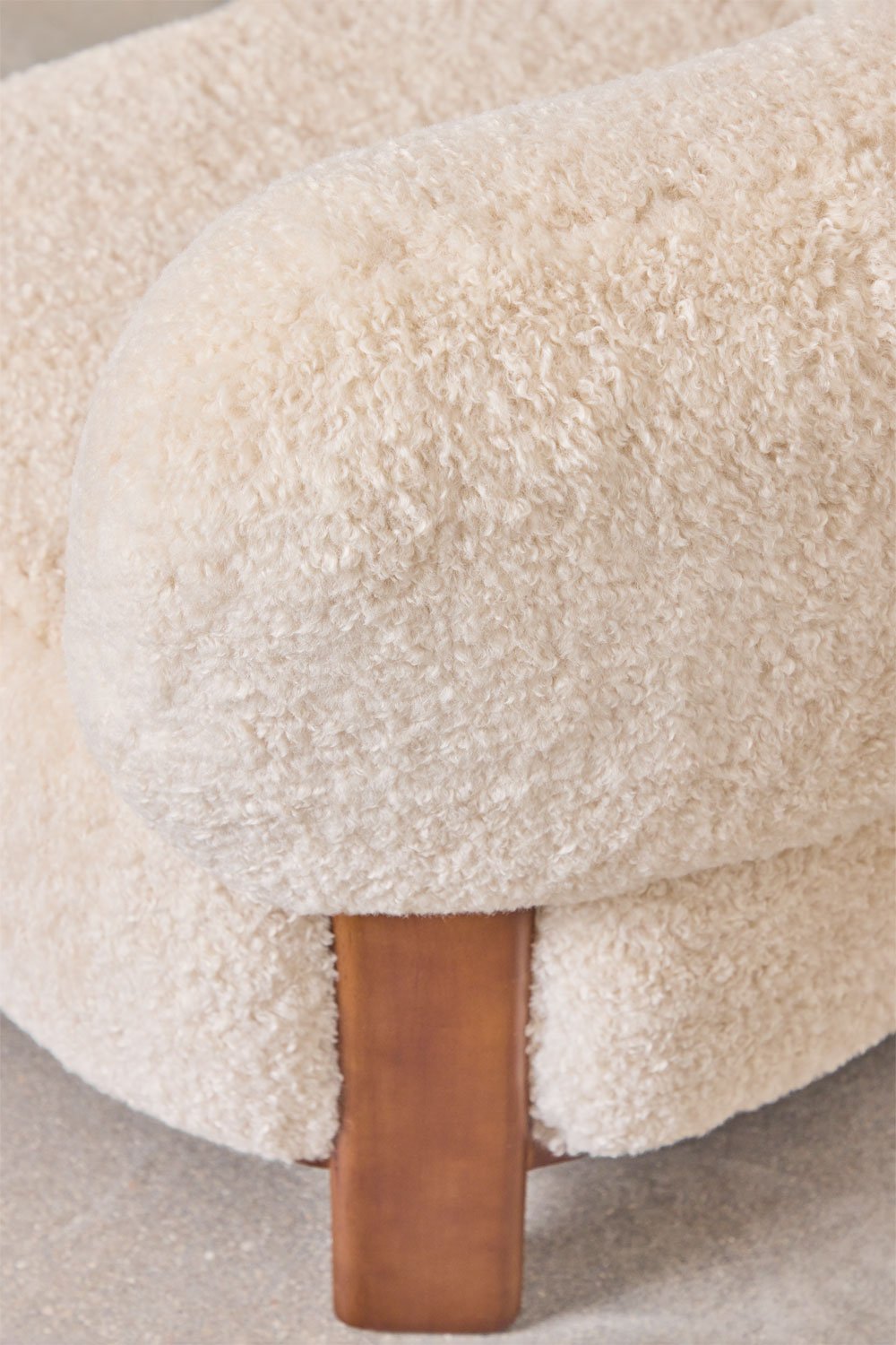 Eldred fauteuil bekleed met rubberhout, galerij beeld 2