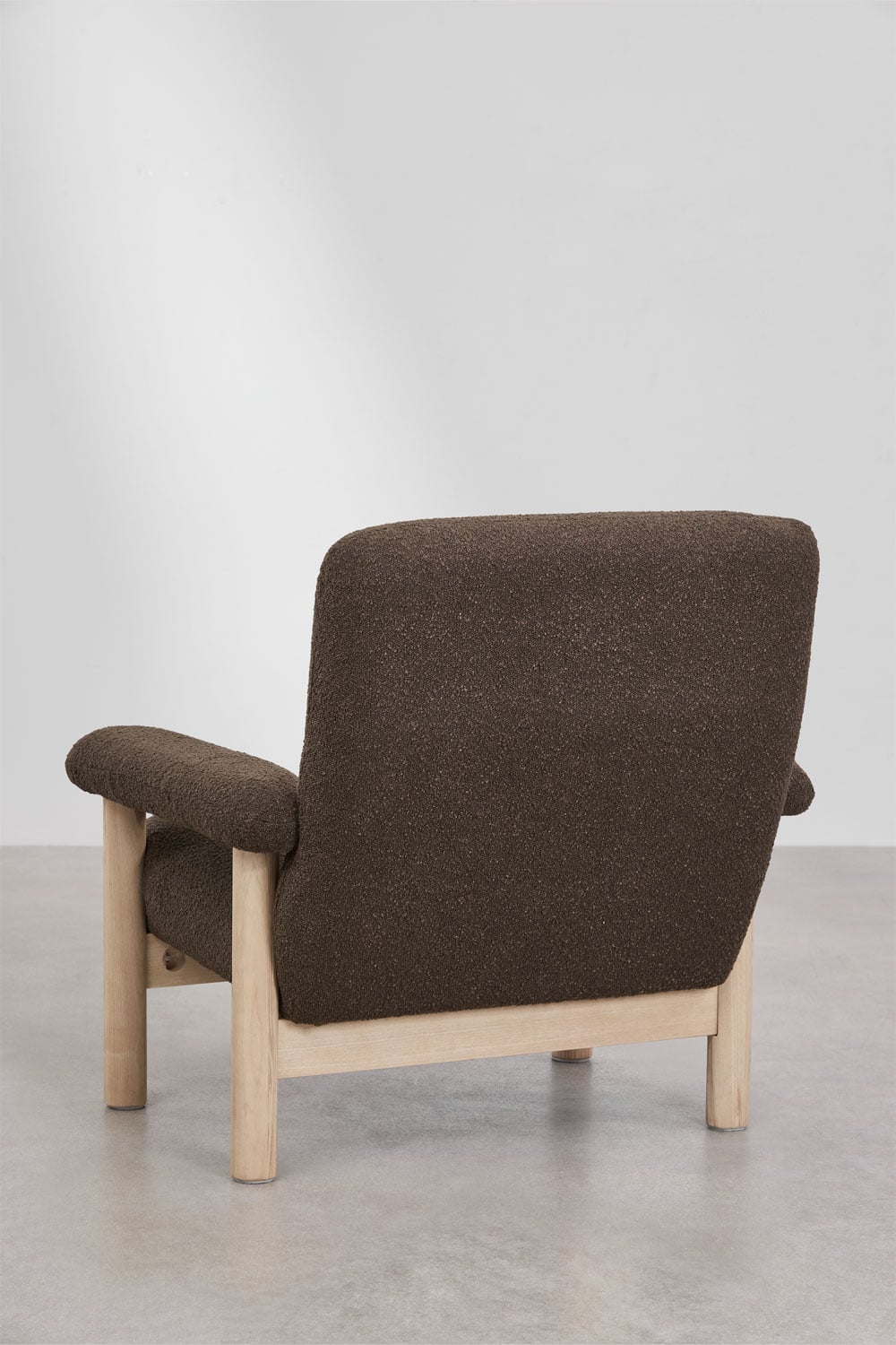 Bernia gestoffeerde essenhouten fauteuil, galerij beeld 6