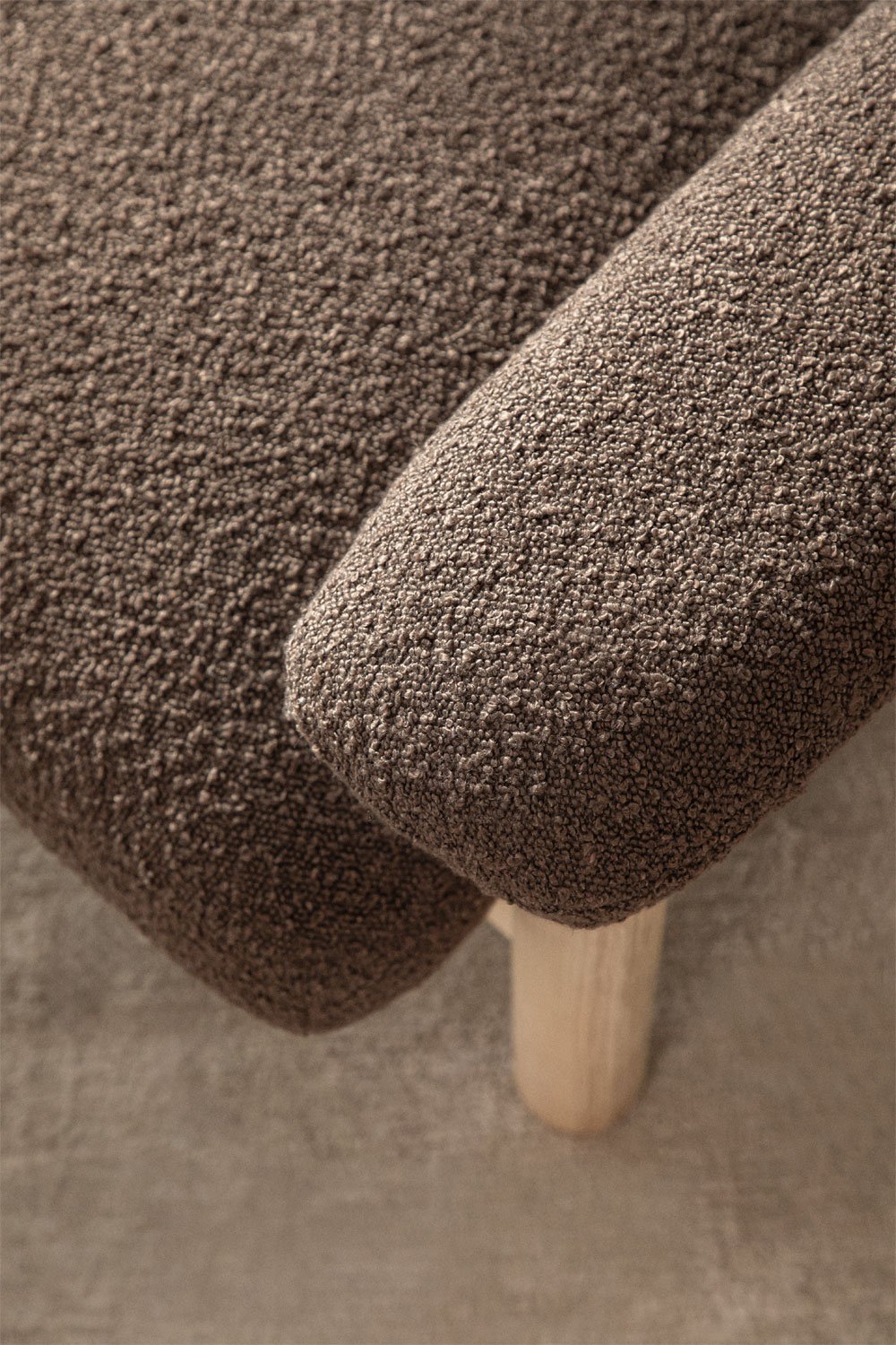 Bernia gestoffeerde essenhouten fauteuil, galerij beeld 2
